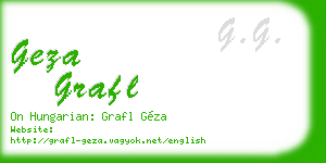 geza grafl business card