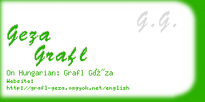 geza grafl business card